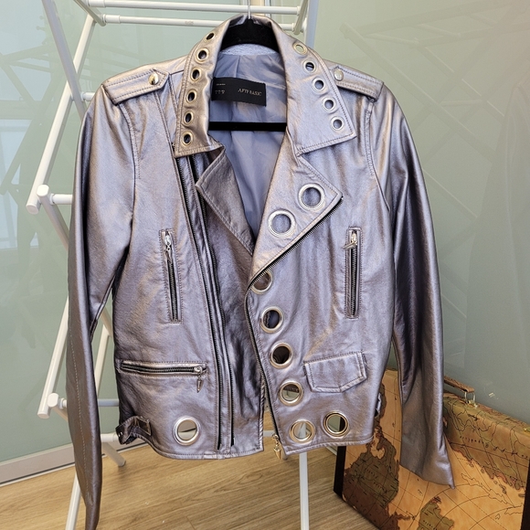 Vegan Leather Moto Jacket - Picture 2 of 7